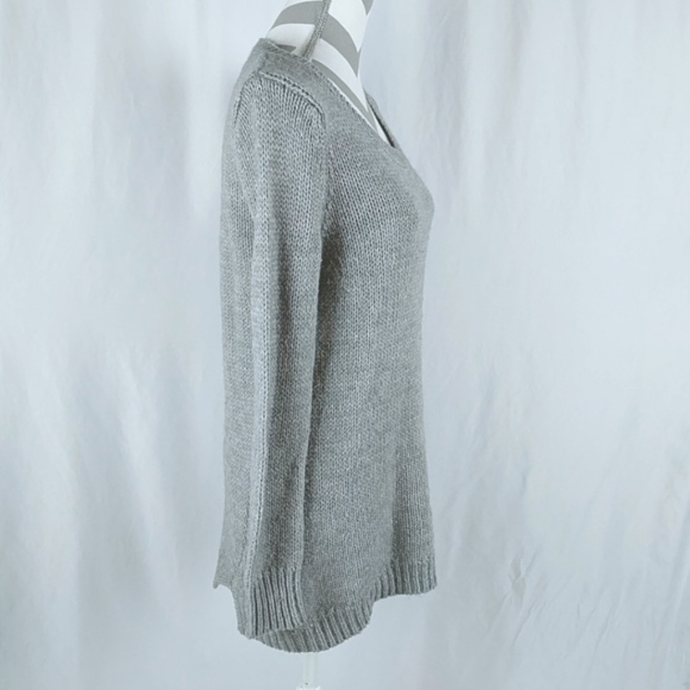 Brochu Walker Alpaca Blend Sweater Gray Sz Medium